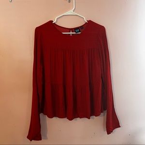 Red with black polka dots